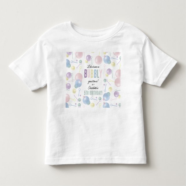 Niedliches farbiges Kindergeburtstag-Party Kleinkind T-shirt (Vorderseite)