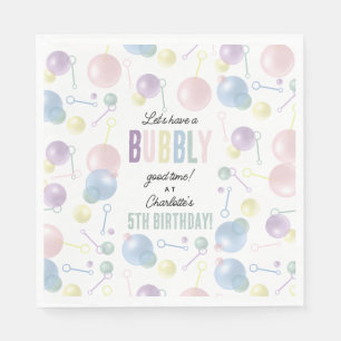 Niedliches farbiges Kindergeburtstag-Party Serviette