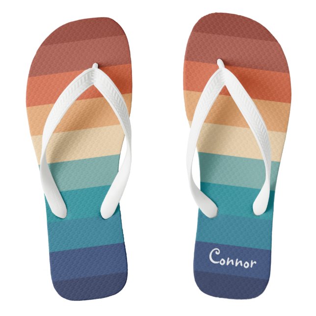 Niedliches farbiges Muster Flip Flops (Fußbett)