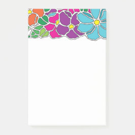 Niedliches, farbiges Muster Post-it Klebezettel