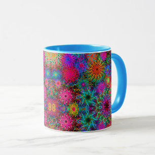 Niedliches, farbiges Muster Tasse