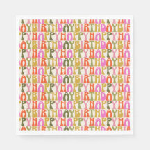 Niedliches Farbiges Retro-Happy Geburtstags-Textmu