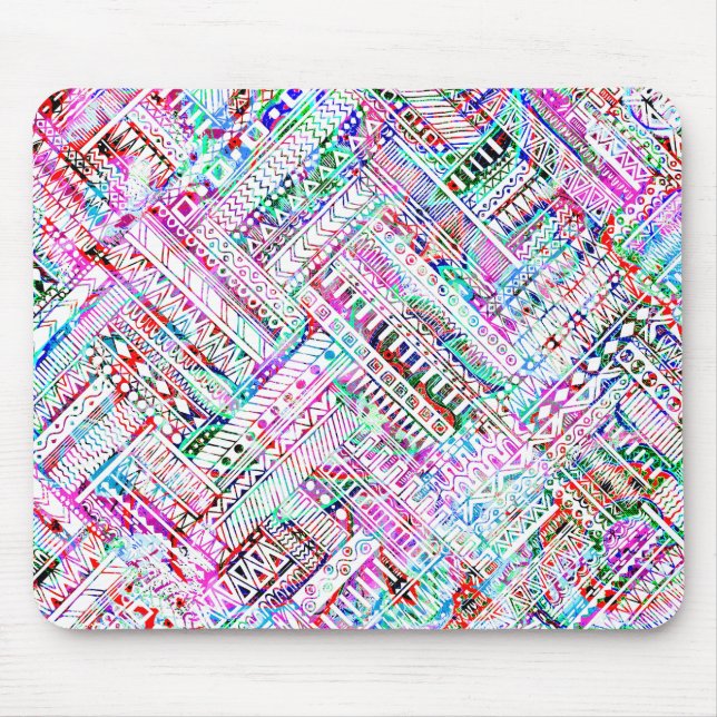 Niedliches farbiges Stammmuster Mousepad (Vorne)