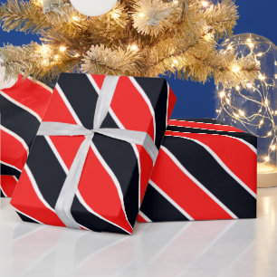 Niedliches Farbstreifenmuster Geschenkpapier