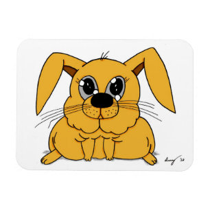 Niedliches Fat Bunny Flexible Magnet