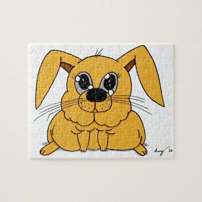 Niedliches Fat Bunny Puzzle (Horizontal)