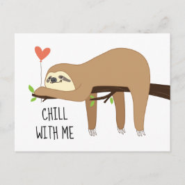 Niedliches, faules Stoffbärendesign für Valentinst Postkarte