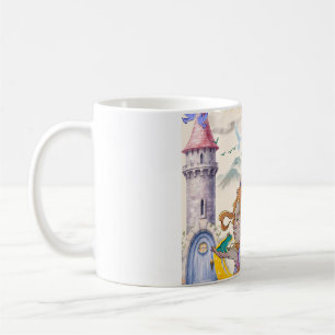 Niedliches Feenprinzessinnen-Schloss Keramik-Kaffe Kaffeetasse