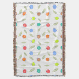 Niedliches Fehlermuster und Blätter Decke