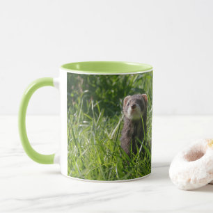 Niedliches Ferret für die Abnutzung Tasse