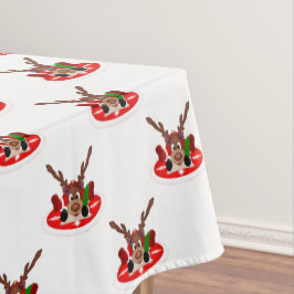 Niedliches festes Red Kasky Weihnachtsfest Tischdecke