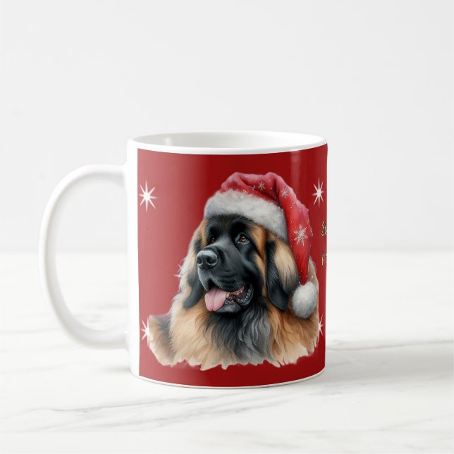 Niedliches Festfest Leonberger Tasse (Links)
