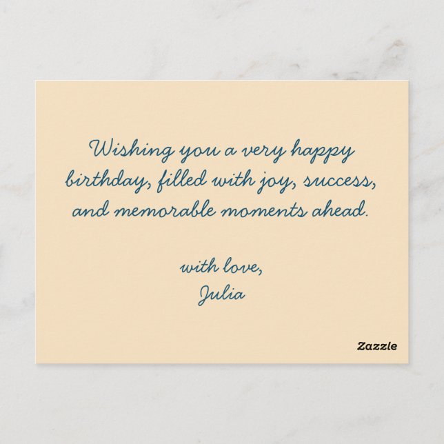 Niedliches Fireworks-Inspiriert Muster - Geburtsta Postkarte (Rückseite)