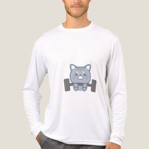 niedliches Fitnessstudio   Katzengymnastik Tri-Blend Shirt