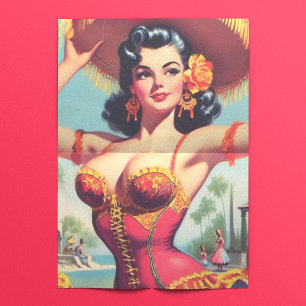 Niedliches Flamenco-Button Seidenpapier