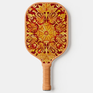 Niedliches Floral Retro Gelbes Pickleball-Paddel Pickleball Schläger