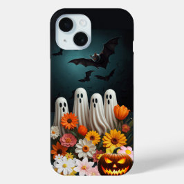Niedliches florales Ghost iPhone Case, Halloween-G Case-Mate iPhone Hülle