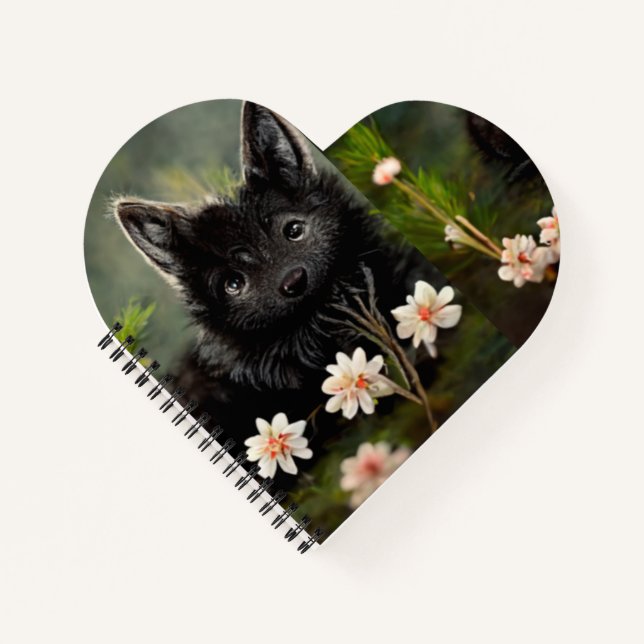 Niedliches florales Wildtierheft Notizbuch (Vorderseite)