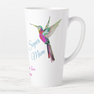 Niedliches Flugschwein Super Mama Rosa Herzen Milchtasse
