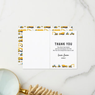 Niedliches Foto Bau Geburtstag Vielen Dank Dankeskarte