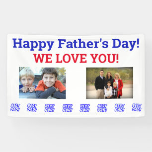 Niedliches Foto des Vaters zum besten Vater Banner
