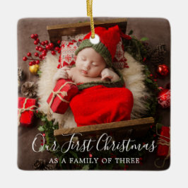 Niedliches Foto Elegante New Baby Keramikornament