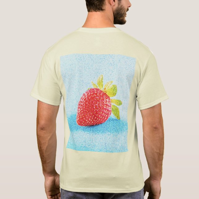 niedliches Foto "Erdbeeren Früchte". Jetzt kaufen T-Shirt (Rückseite)