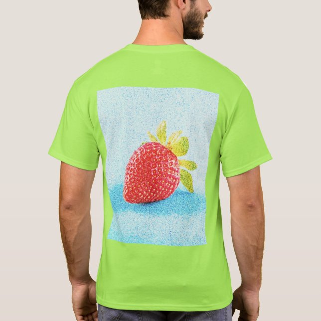 niedliches Foto "Erdbeeren Früchte". Jetzt kaufen T-Shirt (Rückseite)