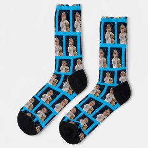 Niedliches Foto für blaue Kids Socken