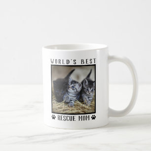 Niedliches Foto für die beste Rescue-Mama Kaffeetasse