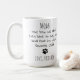 Niedliches Foto für Welpen Personalisiert Hunde Ma Kaffeetasse (Mit Donut)