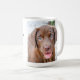Niedliches Foto für Welpen Personalisiert Hunde Ma Kaffeetasse (VorderseiteRechts)