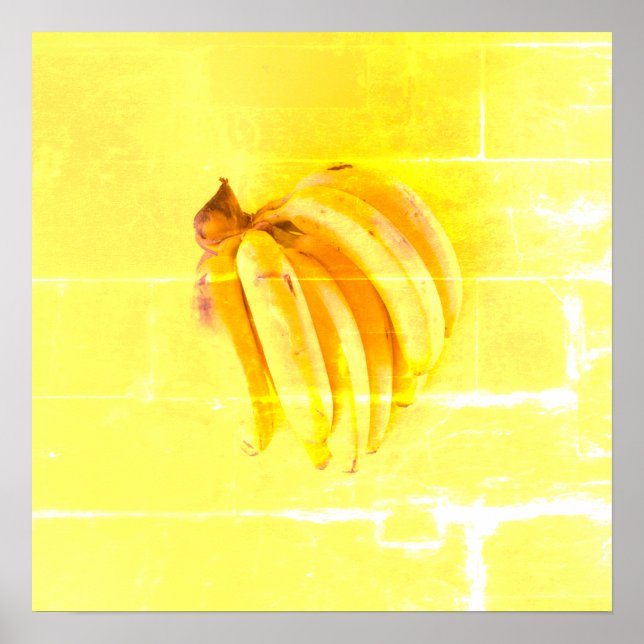 niedliches Foto "Gelbe Banane". Jetzt kaufen Poster (Vorne)