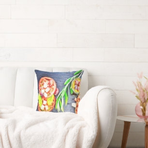 niedliches Foto "Griechische und mediterrane Ernäh Kissen