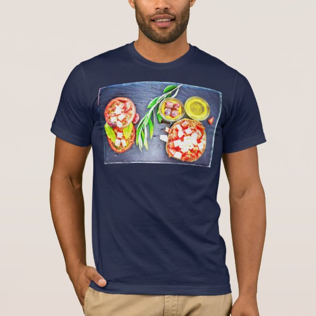 niedliches Foto "Griechische und mediterrane Ernäh T-Shirt (Vorderseite)