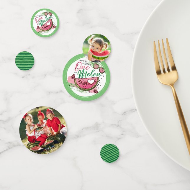 Niedliches Foto im Melon-Party Konfetti (Gruppe)