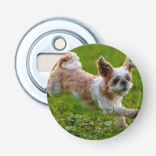 Niedliches Foto mit Shih Tzu Dog Flaschenöffner