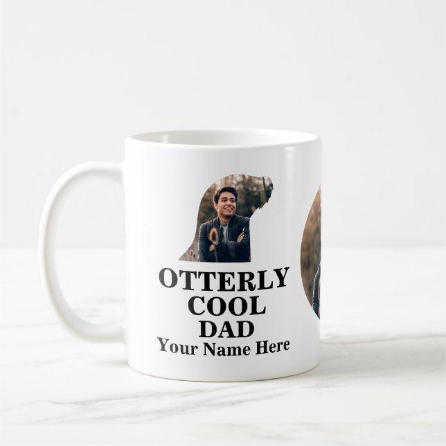 Niedliches Foto Otterly cool Papa Kaffeetasse (Links)