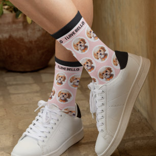 Niedliches Foto Rose Rosa Individuelle Name Crew S Socken