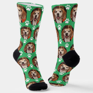 Niedliches Foto und Paw druckt Katze oder Hunde au Socken