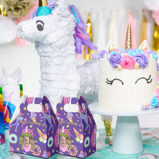 Niedliches Foto Unicorns, Donuts & Ice Creme Geschenkschachtel (Von Creator hochgeladen)