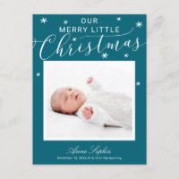 Niedliches Foto Weihnachten Geburtserklärung