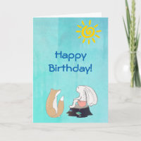 Niedliches Fox- und Kaninchen-Illustrations-alles