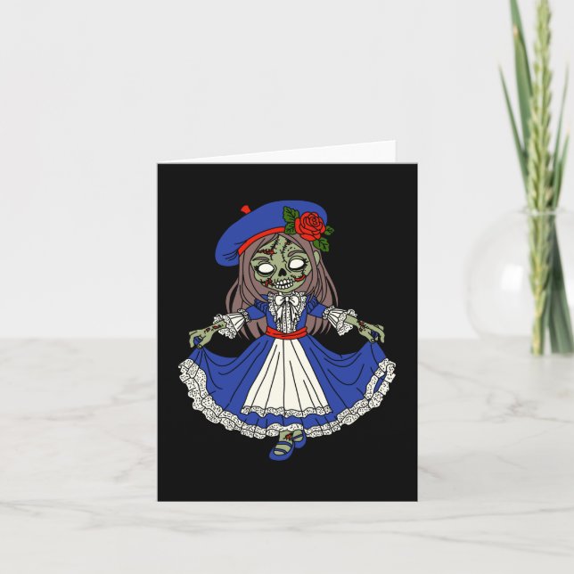 Niedliches Französisch Zombie (Vorderseite)