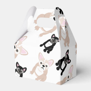 Niedliches französische Bulldoggen-Muster Geschenkschachtel