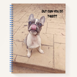 Niedliches französisches Bulldog Welpenjournal Notizbuch