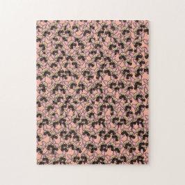 Niedliches französisches Bulldoggeflecht extrem sc Puzzle