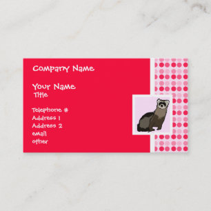 Niedliches Frettchen Visitenkarte