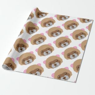 niedliches Frettchengesicht Geschenkpapier