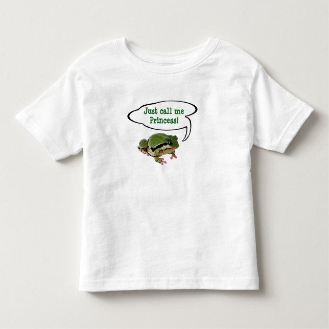Niedliches Frog-Princess-Foto Kleinkind T-shirt (Vorderseite)